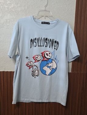 FOCUS Disillusioned Graphic Tee - Light Blue
